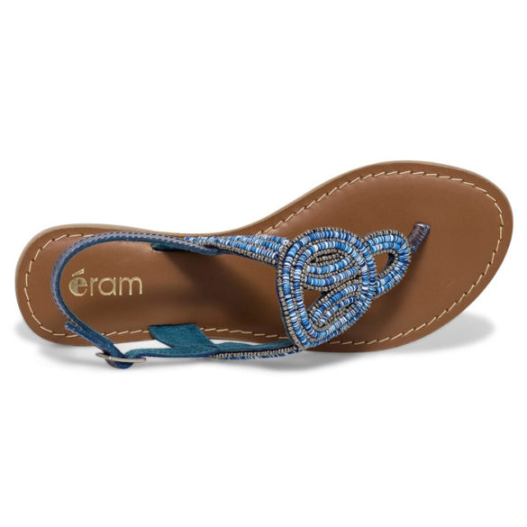 Nu-pieds en cuir ornés de perles, Eram Nu-pieds en cuir ornés de perles, Eram