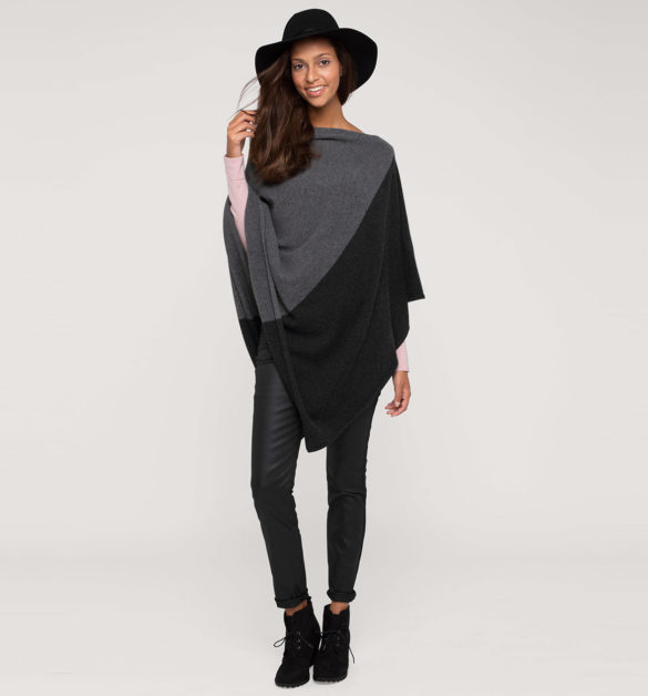 Poncho en cachemire col rond C&A Poncho en cachemire col rond C&A