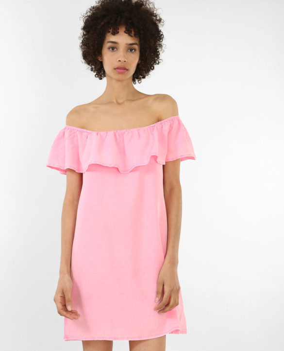 robe-volant-bardot_Pimkie Robe à col Bardot, Pimkie