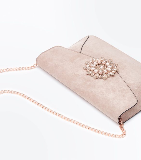 Petit sac avec broche devant (Rose pâle), 22,99€, New Look